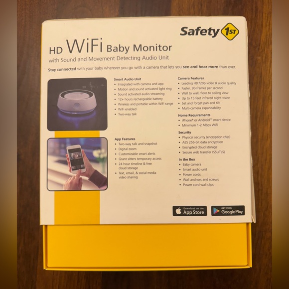 NIB Safety 1st HD WiFi Baby Monitor - Picture 2 of 5